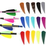 50X Arrow Natural Feather Fletches 2" Archery Shaft Wings DIY Bow Target Hunting
