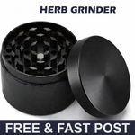 Black 4 Part 50 Mm Grinder Magnetic Metal Diamond Teeth Grinder