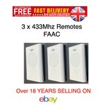 FAAC REMOTE CONTROL XT2 SLH LR 787007 GATE FOB HAND SET ELECTRIC OPENER keys