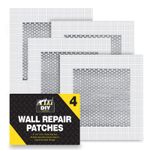 SOL Wall Repair Patch 10 x 10cm Self Adhesive Plasterboard Hole Filler white