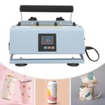 Heat Press Machine+Button Tumbler Heat Press Machine for 11-30Oz Cylindrical Cup