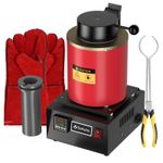 TOAUTO 3KG Electric Melting Furnace Metal Gold Silver Copper Smelter Crucible UK