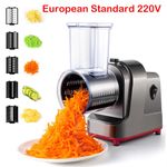 250W Electric Vegetable Slicer 5-in-1 Salad Shooter Cheese Grater Cutter