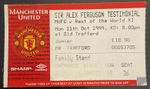 1999 Manchester United Sir Alex Ferguson Testimonial Football Match Ticket Stub 
