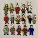 *NEW* Full set of x16 Mr Benn enamel badges. Indie, Retro, Kids, Childrens TV.