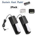 2Pack Yamaha Continuous Piano Style Electronic Keyboard Sustain Pedal Universal