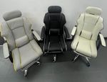 GAMING CHAIR ERGONOMIC DESIGN HEADREST & LUMBAR PILLOW ROTATABLE HOME PU LEATHER