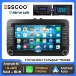 Android 15 Apple Carplay Car Stereo Radio GPS For VW Golf 5 6 Tiguan Touran Polo