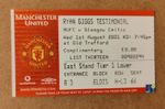 Manchester United Vs Celtic Ryan Giggs Testimonial Match Ticket 2001/02 Complime