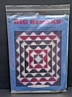 NEW Big Blocks by McCall's Quilt Pattern Delectable Mountains B510 Vintage