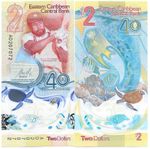 Eastern Caribbean 2 Dollars Polymer UNC P61 2023 - Commemorative