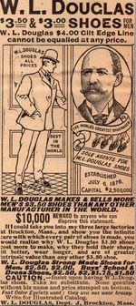 WL Douglas Shoes Best In The World Brockton MA 1906 Minneapolis Ad SAL1-M11