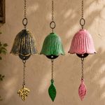 Cast Iron Wind Chime Metal Hanging Wind Bell Balcony Outdoor Garden Decor Gifts