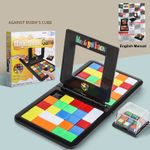 Rubik's Style Puzzle Colorful Magic Block Race game 2 player Family Challenge