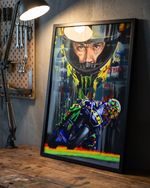 Valentino Rossi MotoGP A3 print from painting by Greg Tillett poster Wall art