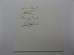 5" x 4" AUTOGRAPH BOOK PAGE SIGNED BY ALEX & MURRAY ZOCH & OTHERS - SPEEDWAY