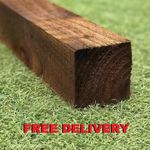 Timber Fence Posts 3x3 4x4 Treated Brown Timber Fencing Gate Post 75mm 100mm