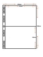 10 x MM 2 POCKET MULTI COLLECT POLYPROPYLENE A4 ALBUM SLEEVES