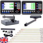 LCD DRO 3 Axis Digital Readout 5µm Linear Scale Encoder Bridgeport Mill Lathe UK
