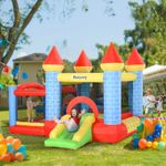 Multi-Activity Bouncy Castle, with Blower, Kids Bounce House, Multicoloured