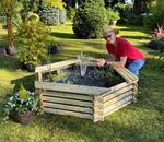 NORLOG 100 GALLON RAISED WOODEN POND GARDEN WATER FEATURE *EASY ASSEMBLY*