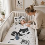 Little Hero Baby Bedding Set  Cot Duvet Set 90x120cm |40 x 60 cm ,  100% Cotton