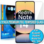 Screen Protector For Xiaomi Redmi Note 14 4G / 5G Gorilla Tempered Glass Cover