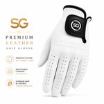 SG Men White 100% Cabretta leather golf gloves premium quality Multi buy Deals
