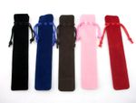 Pen Pouch Velvet Black Blue Red Pink Brown Pen Pouches Pocket Gift Drawstring 