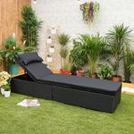 Neck Support Sun Lounger Cushion Head Rest Pillow Outdoor with Secure Straps