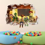 TOY STORY WALL STICKER 3D BOYS GIRLS BEDROOM VINYL WALL ART DECAL
