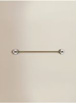 Gold-Tone Flower Detail Towel Rail
