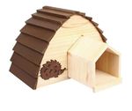 WOODEN HEDGEHOG HOUSE OUTDOOR HIBERNATION NEST HOGITAT WILDLIFE SHELTER BOX