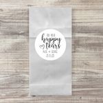 48 x For Your Happy Tears Stickers and Packets | Wedding Tissue Stickers | DIY