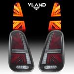 For 2001-06 Mini Cooper R50 R52 R53 Union Jack Tail Lights Clear LED Rear Lamp