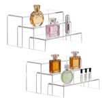 6 Pc Clear Acrylic Display Risers Showcase for Shoe Risers Retail Stand Cupcake