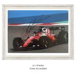 Charles Leclerc Hand Signed 12x8 Ferrari Formula 1 Car Photo PSA Approved & COA