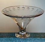 Waterford Crystal Geo Oden John Rocha Footed Centerpiece. Very Good Condition