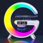 Wireless LED Lamp Smart G Bluetooth Speaker Charger RGB Alarm Clock Night Light