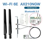 M.2 Desktop Kit Intel AX210 wifi 6E Wireless Adapter Network wifi Bluetooth 5.2