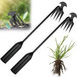 4-Teeth Weed Pulling Portable Weed Puller Weeder Digger Rake Gardening Hoes