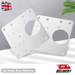 12 Kitchen Cupboard Door Hinge Repair Kit Plate and Fixing Screws Cabinet Hinges