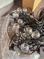 LIPETY 30m/100ft Outdoor/Indoor LED Globe String Lights - Mains Powered