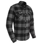 OXFORD KICKBACK 2.0 CHECK BLACK MOTORCYCLE RIDING ARAMID SHIRT