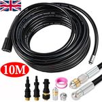 10M High Pressure Drain Jet Washer Hose Drain Pipe Sewer Jetter Kit for Karcher