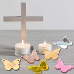 Personalised Funeral Favours Butterfly Memorial  Pocket Hugs Remembrance Tokens
