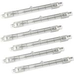 6 X FOOD SAFE PUSH FIT GANTRY DISPLAY HEAT LAMPS/BULBS/LIGHTS R7 118mm/120mm 300