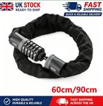 Heavy‑Duty 5‑Digit Combination Chain Lock Security Padlock for Bike & Motorbike