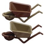 Dollhouse Toy Wheelbarrow Figurine Miniature Tools Simulation Garden Cart Decors