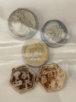 Siam 1800s Porcelain Tokens ( PI ) Used For Gambling Thailand Pre Coins Currency